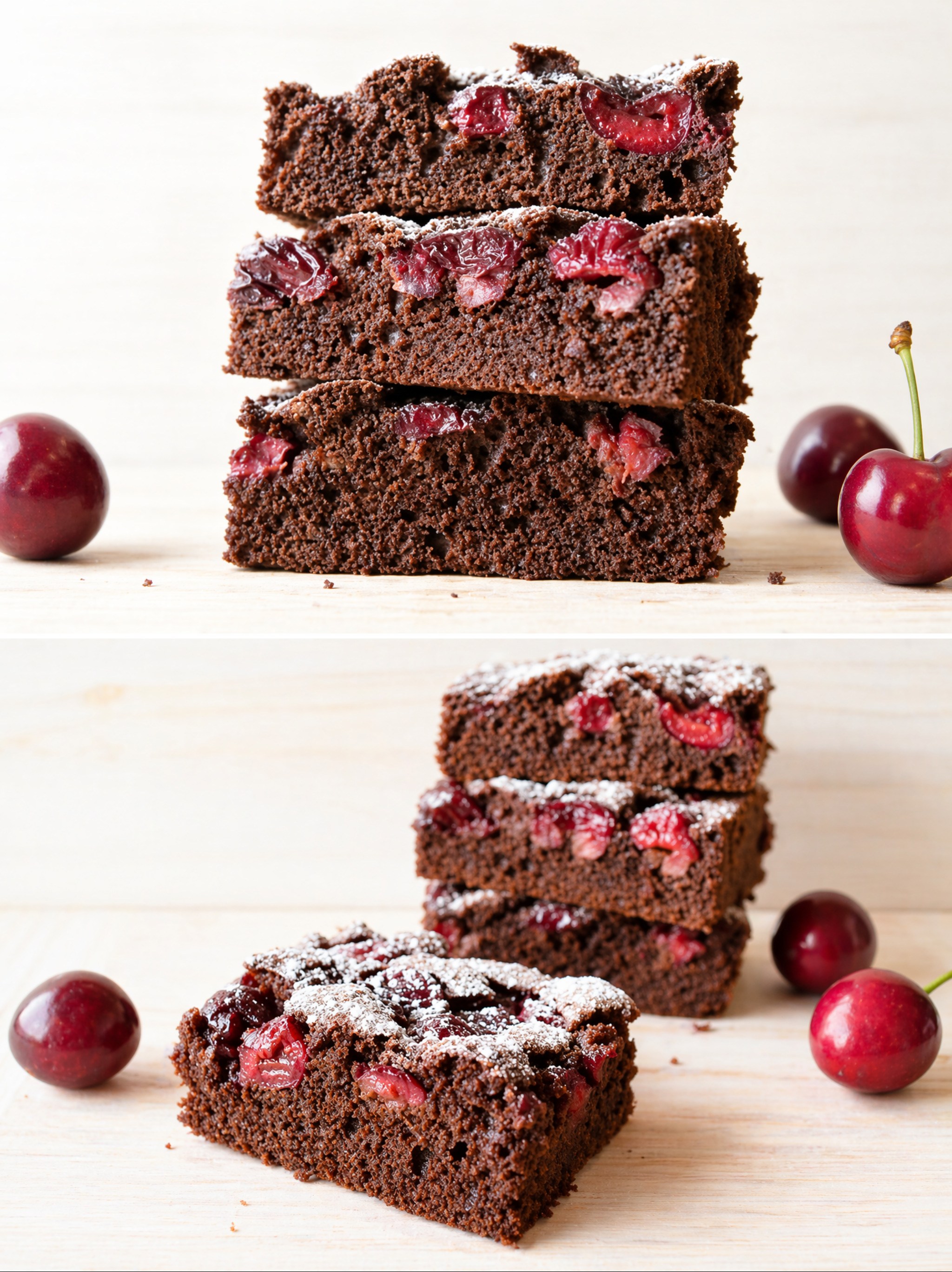 Brownie cu visine
