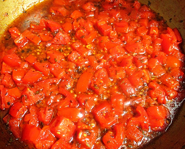 Spaghetti alla checca sul rogo