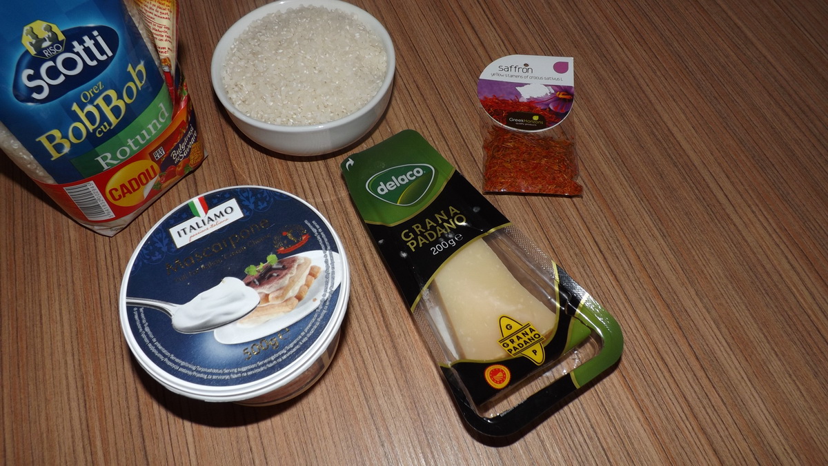 Risotto cremos cu sofran si baby spanac