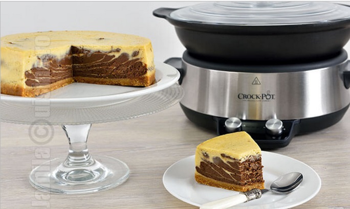 Cea mai simpla metoda de a face cheesecake la Crock-Pot, dupa o retete de la Jamila Cuisine