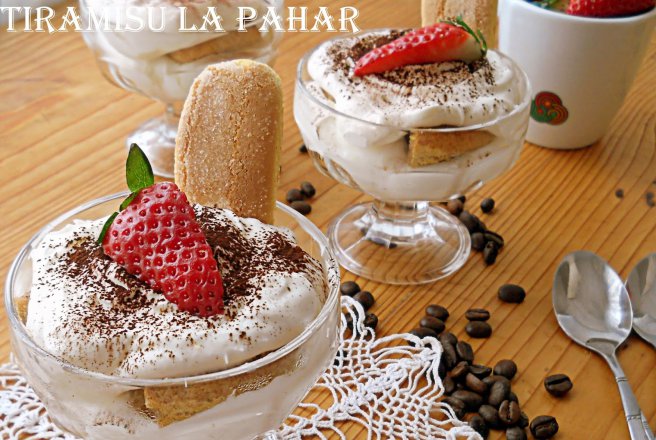 Tiramisu reteta la pahar