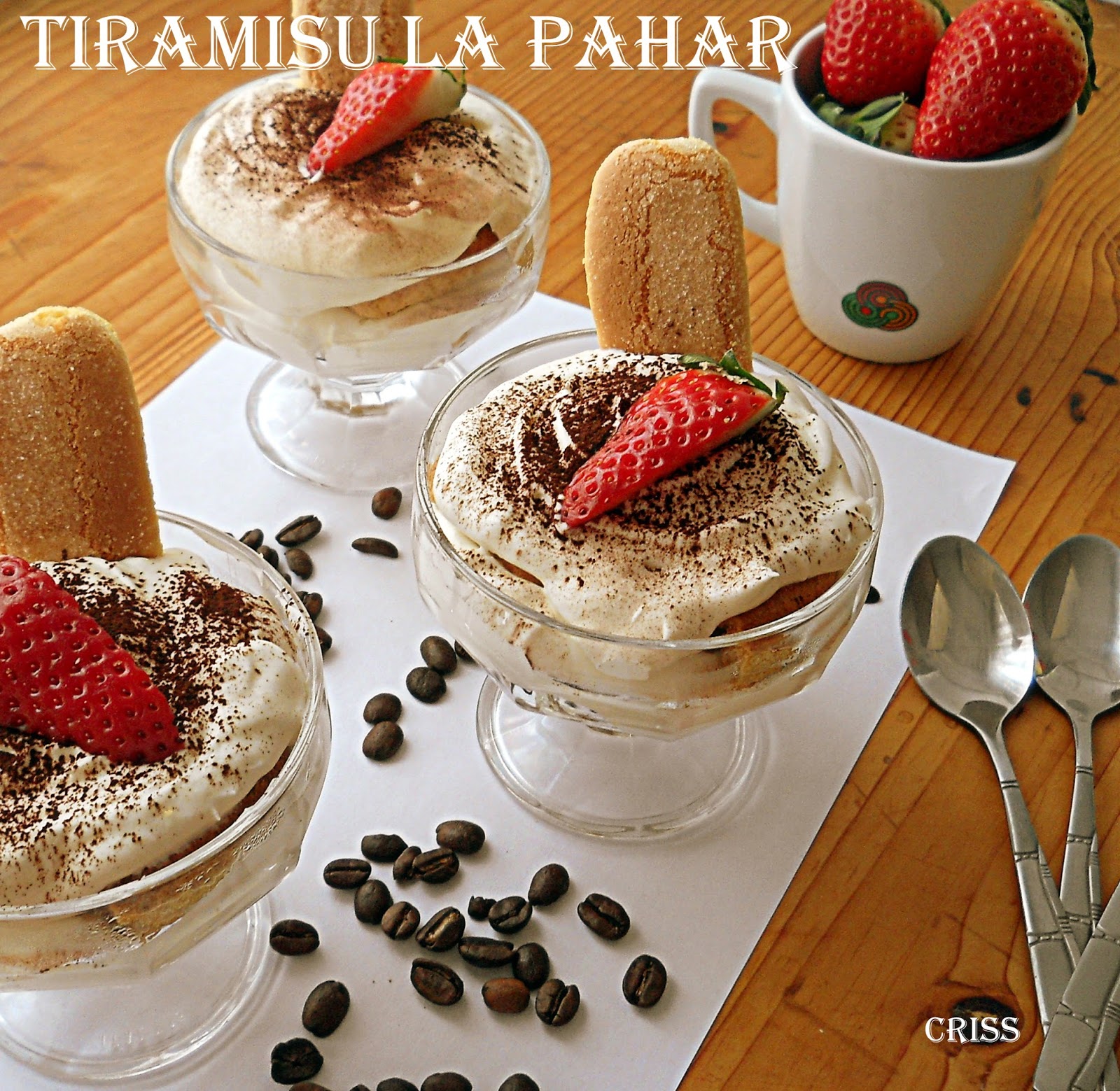 Tiramisu reteta la pahar