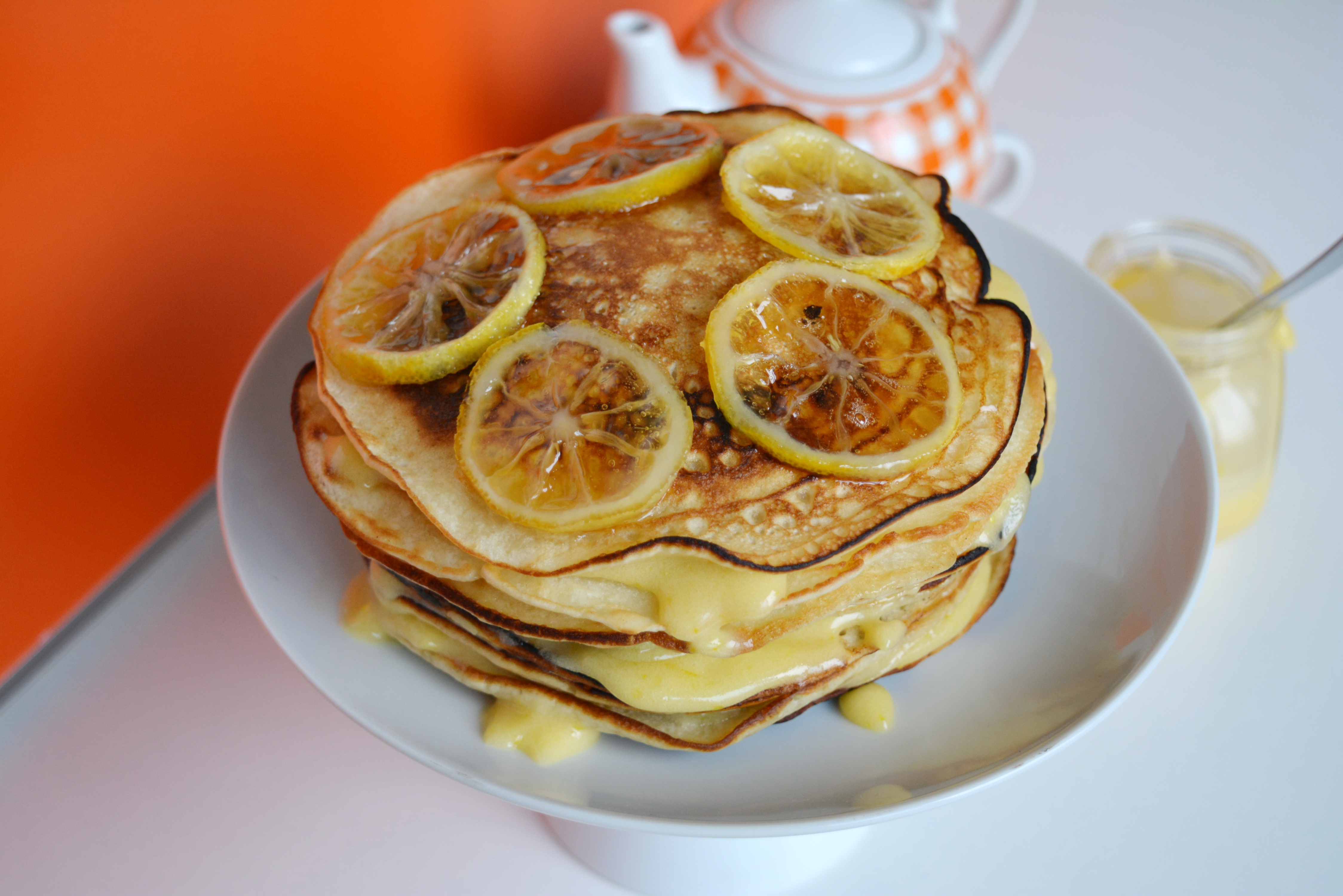 Pancakes cu crema de lamaie