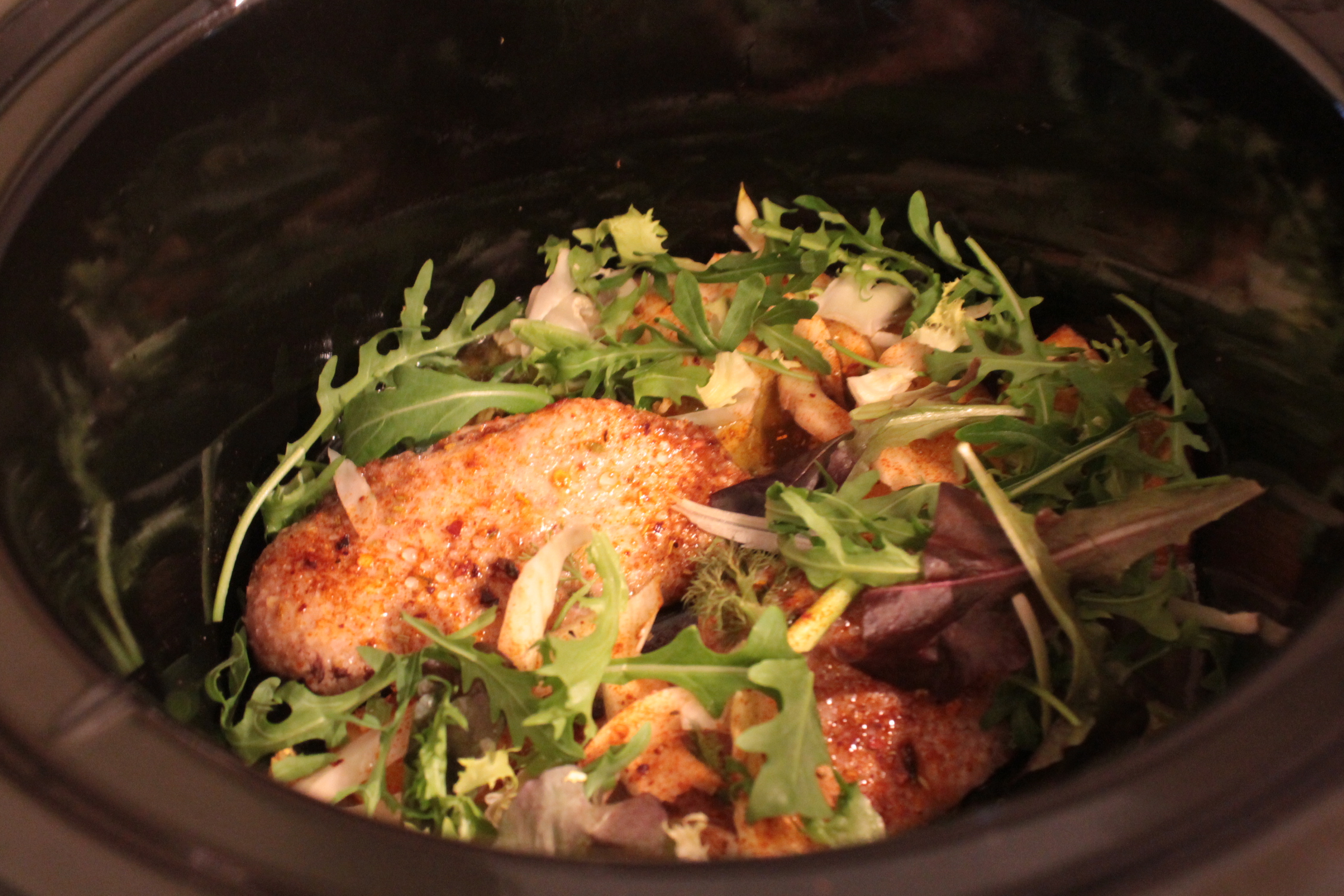 Piept de rata cu fistic, citrice si rucola la slow cooker Crock-Pot