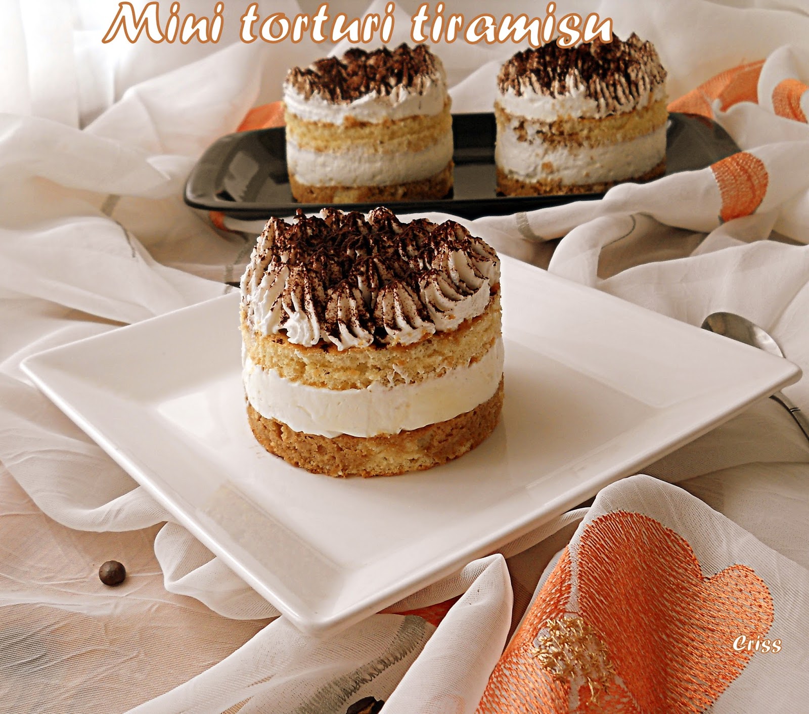 Mini torturi Tiramisu reţetă originală