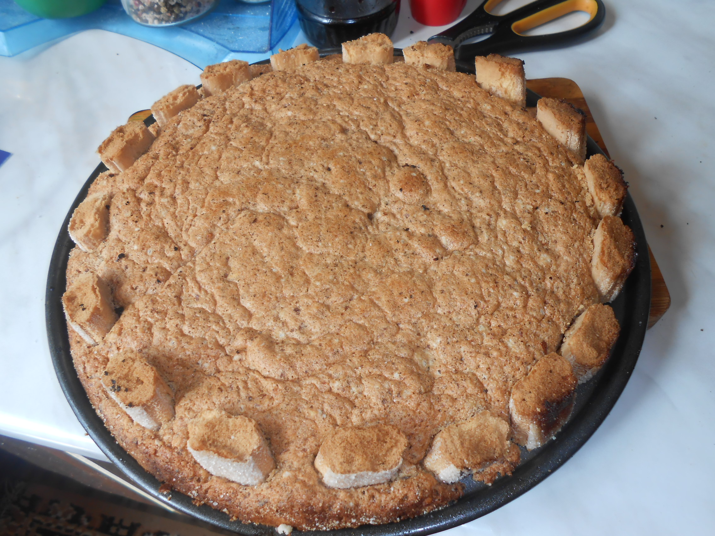 Tort cu nuci, migdale si crema cu ness ( Reteta cu nr.900 )