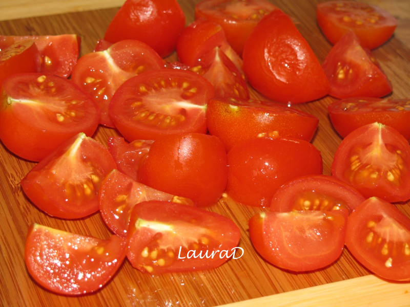 Spaghetti cu passata si creveti