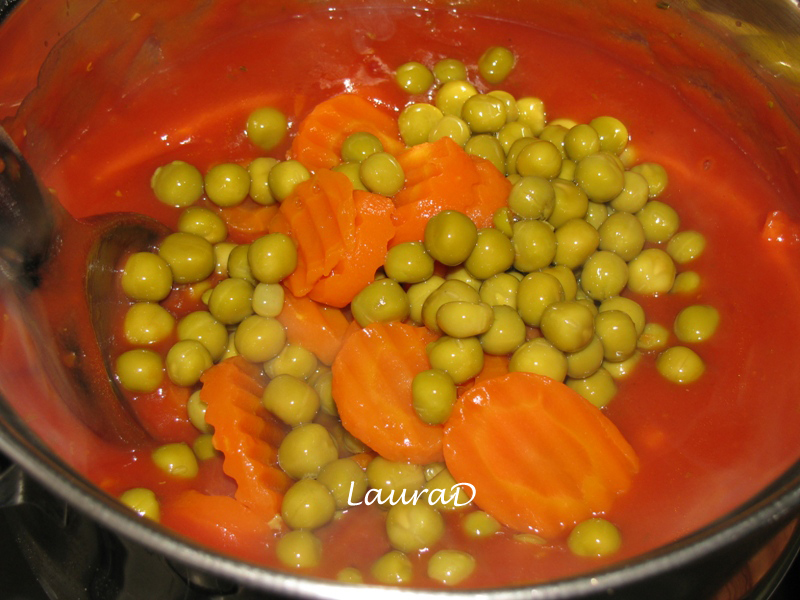 Spaghetti cu passata si creveti