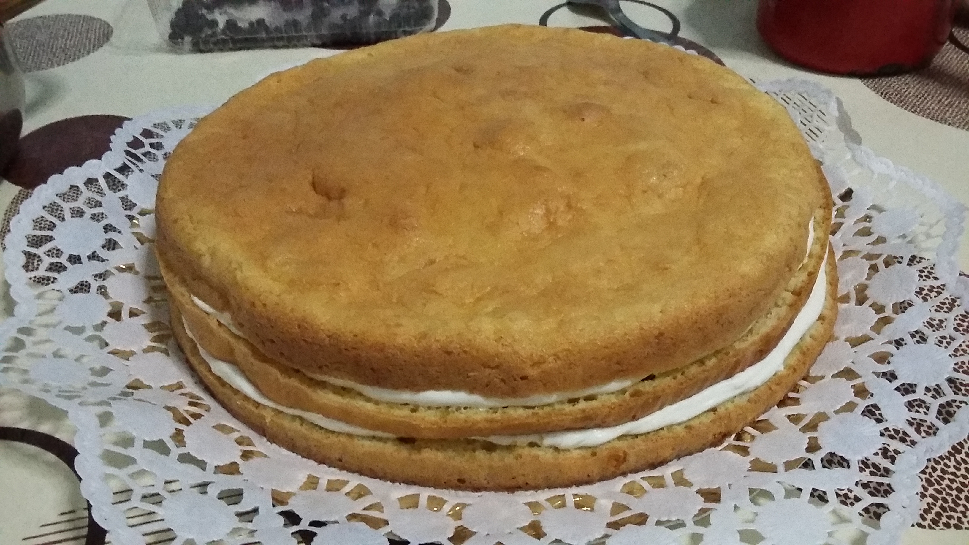 Tort cu crema de lamaie si afine