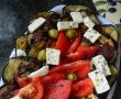 Salata de vinete la gratar cu branza feta si sos de masline-1