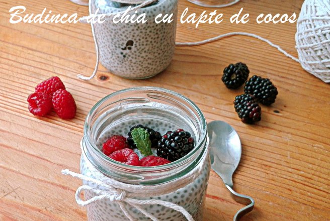 Budinca de chia cu lapte de cocos - Desert sanatos si delicios