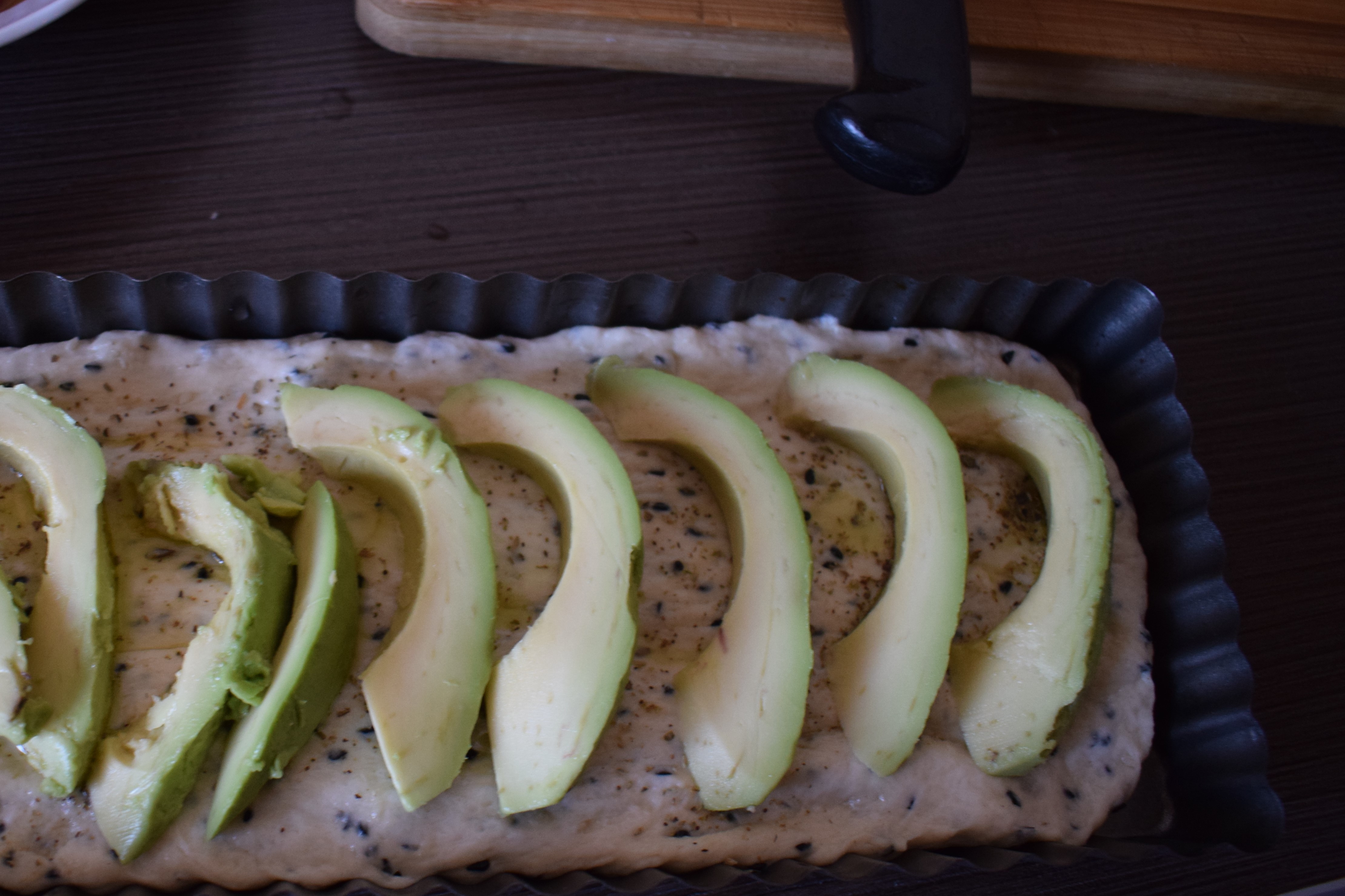 Focaccia cu avocado