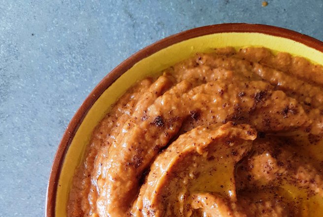 Baba ganoush rosu (Salata libaneza de vinete)