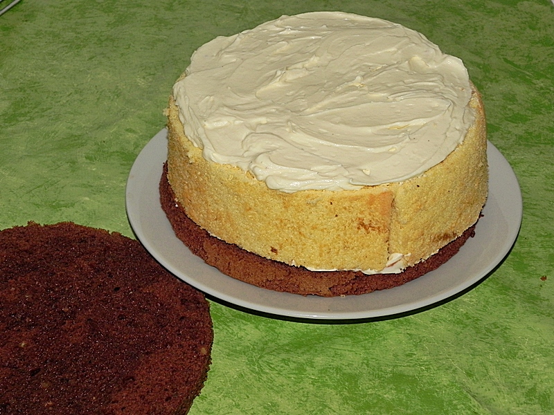 Desert tort spirala cu ciocolata si mascarpone