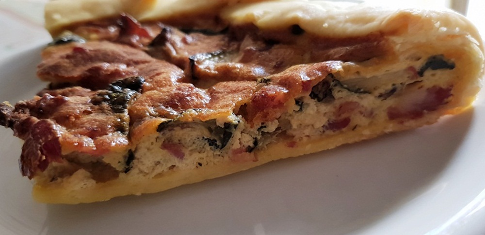 Quiche dovlecei si pancetta