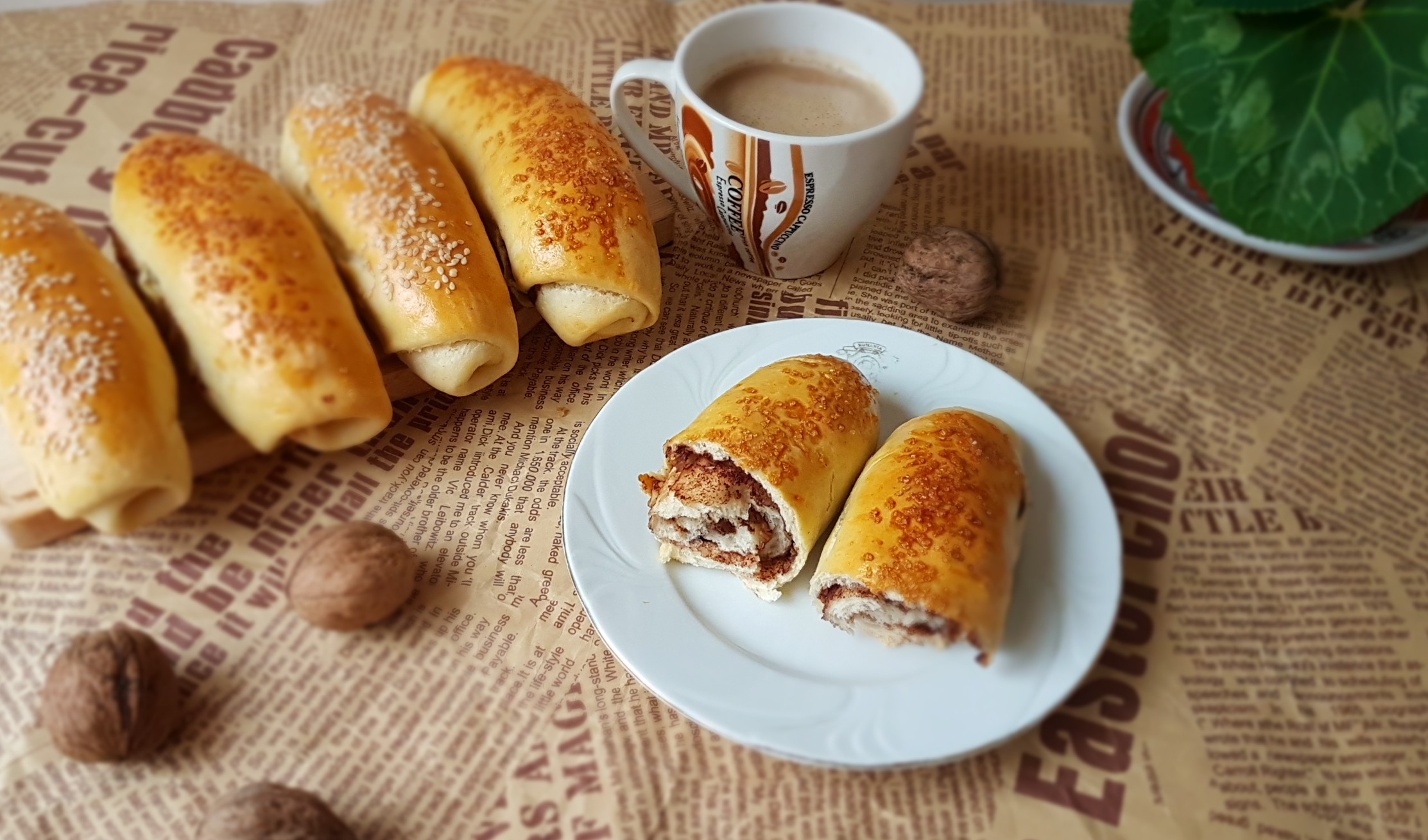 Desert Nutella French Rolls