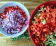 Menemen (ghiveci de legume) cu branza Feta coapta cu lamaie si masline-1