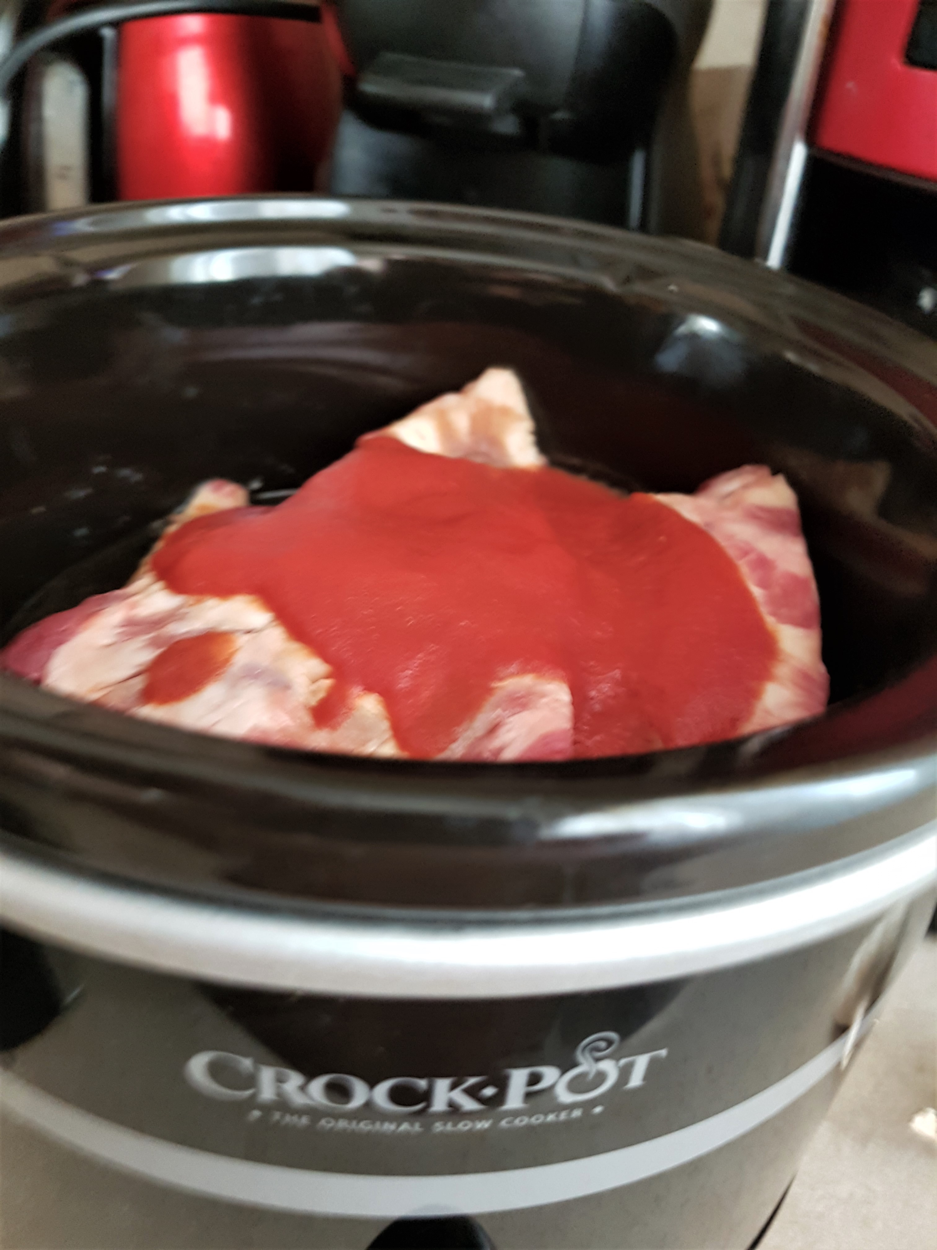 Costita de porc marinata in cidru la slow cooker Crock-Pot