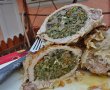 Cotlete de porc umplute cu fasole verde si ciuperci in mantie de prapur de miel-1