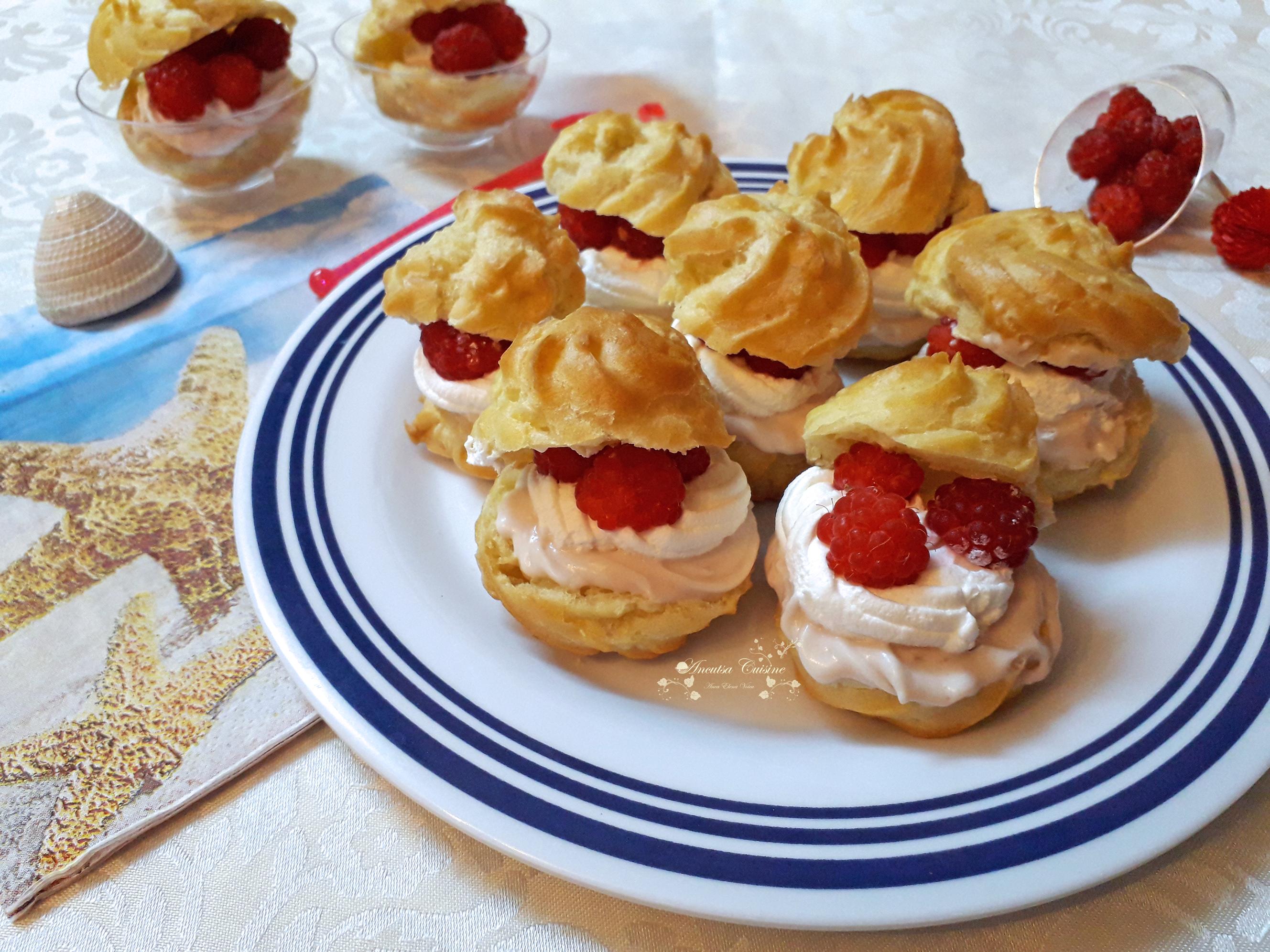 Choux a la framboise