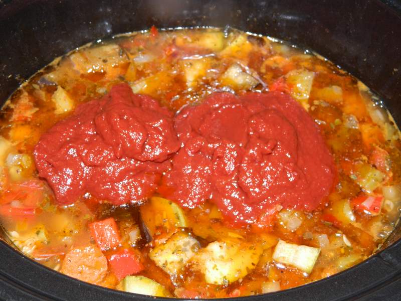 Mancare de legume cu masline la slow cooker Crock-Pot