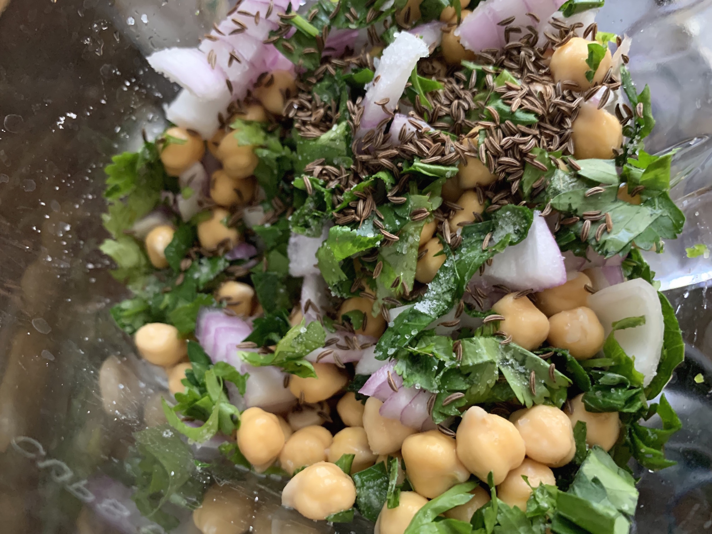 Falafel cu salata tabouleh