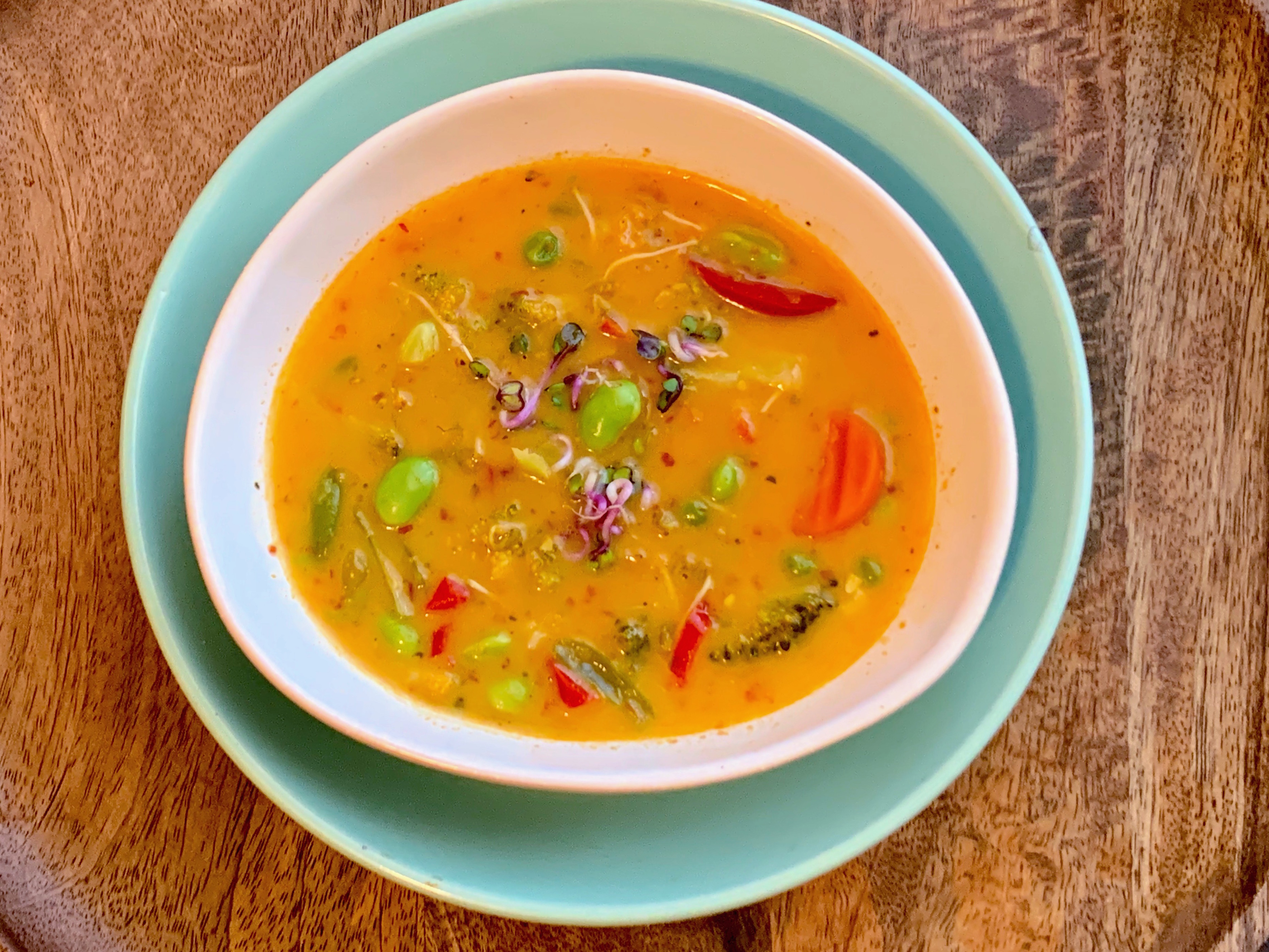 Thai red curry cu legume