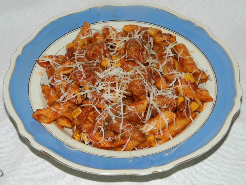 Penne Rigate cu chiftelute