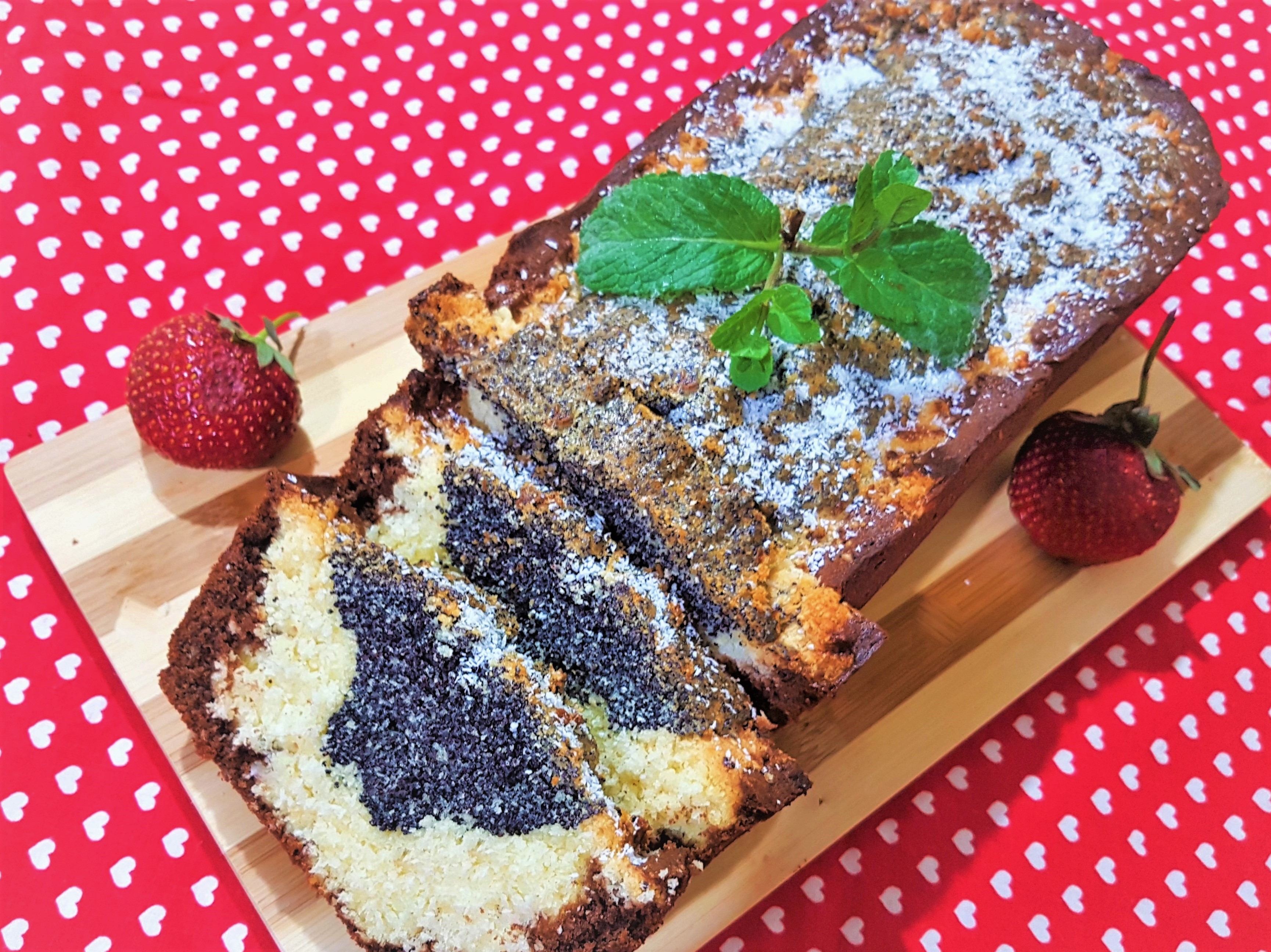 Desert poppy seed coconut bread