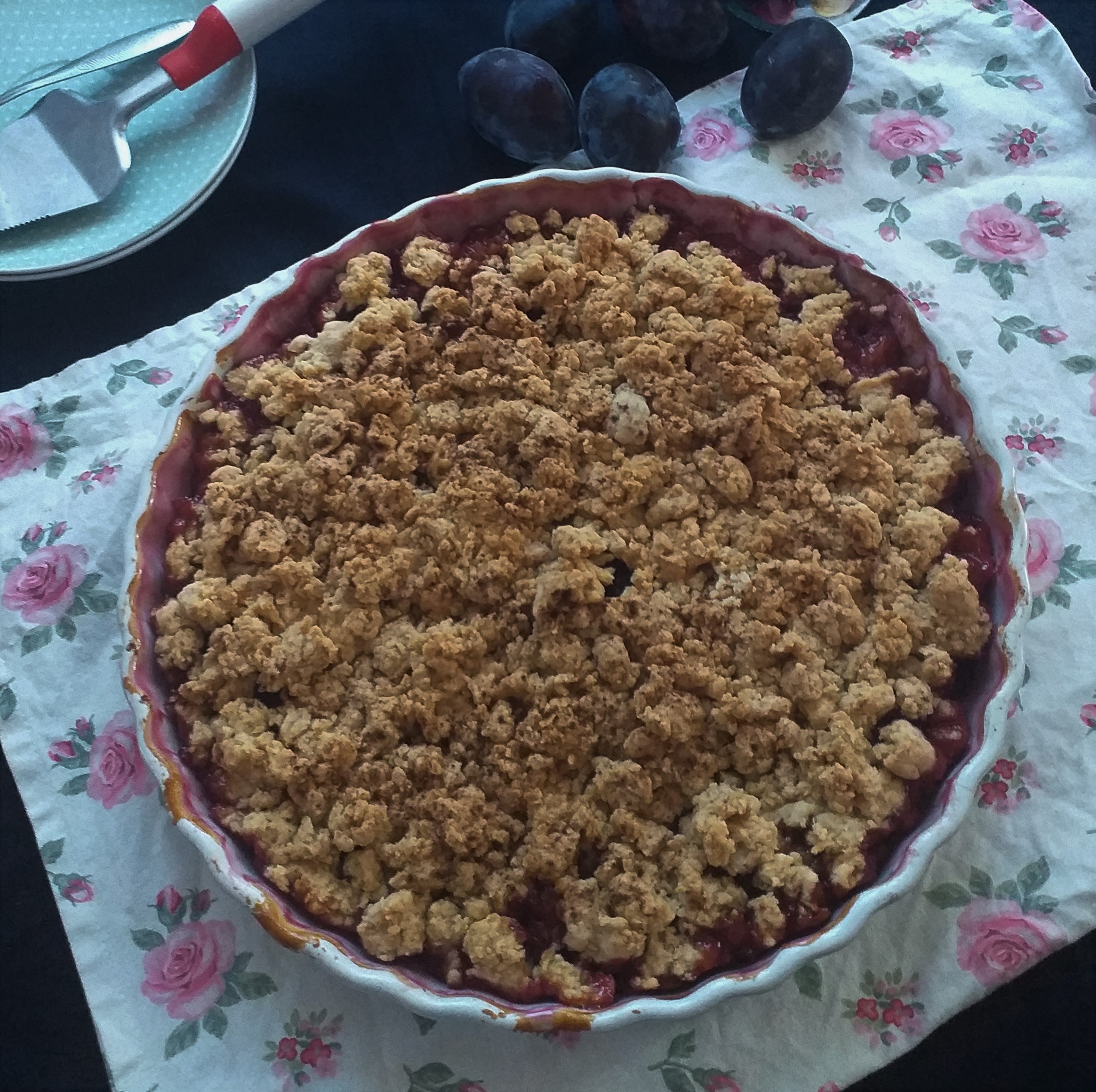 Desert crumble cu prune