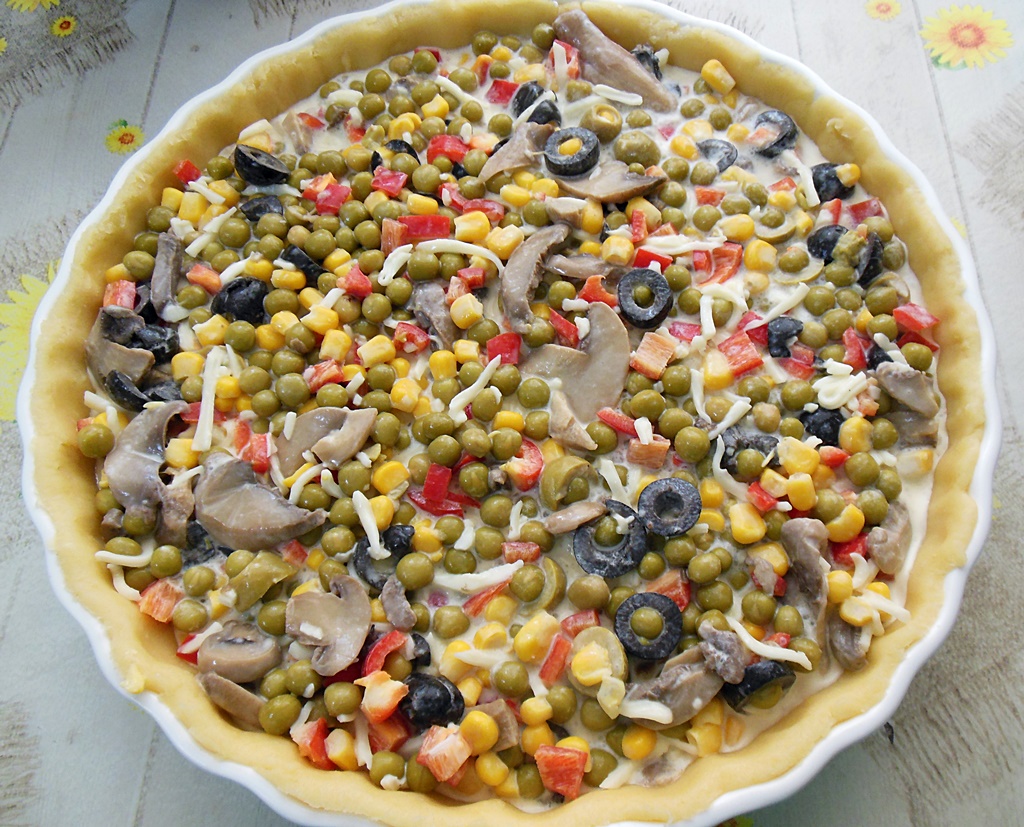 Aperitiv quiche cu legume