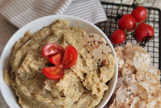 Salata de vinete cu tahini si usturoi