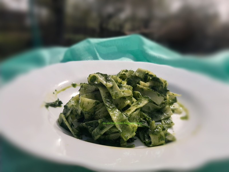 Paste cu pesto de leurda si spanac