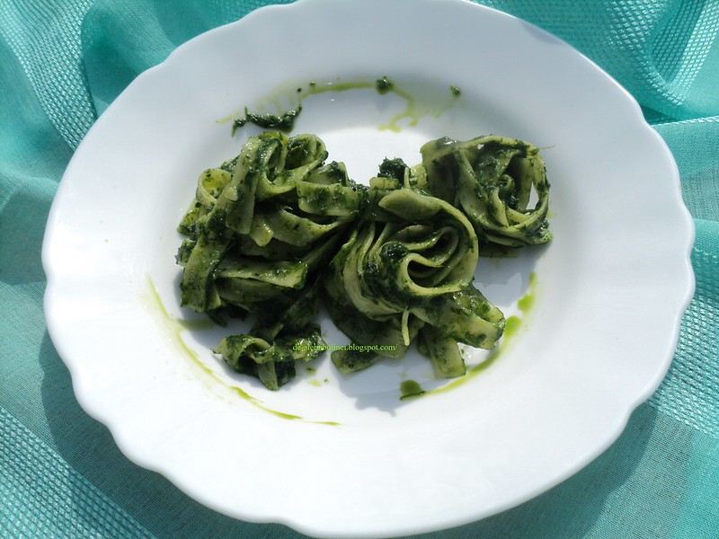 Paste cu pesto de leurda si spanac