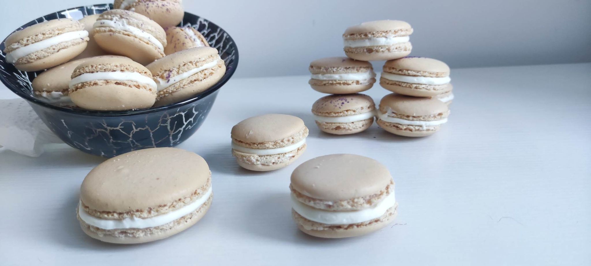 Desert macarons cu vanilie