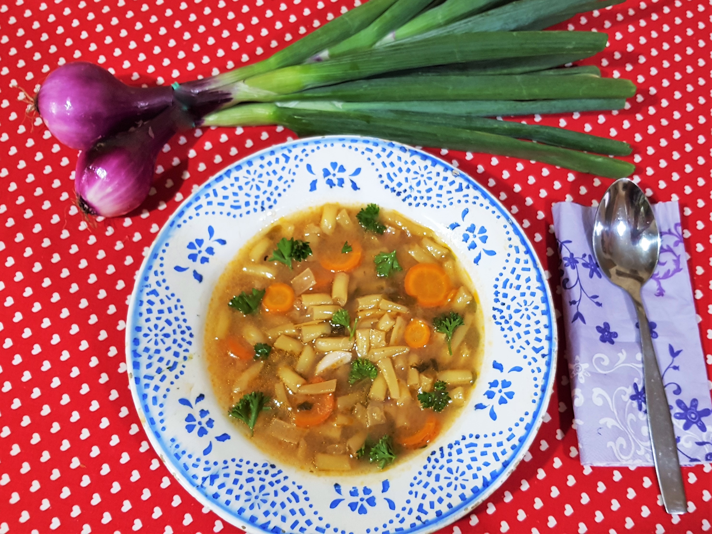 Ciorba simpla de fasole galbena pastai