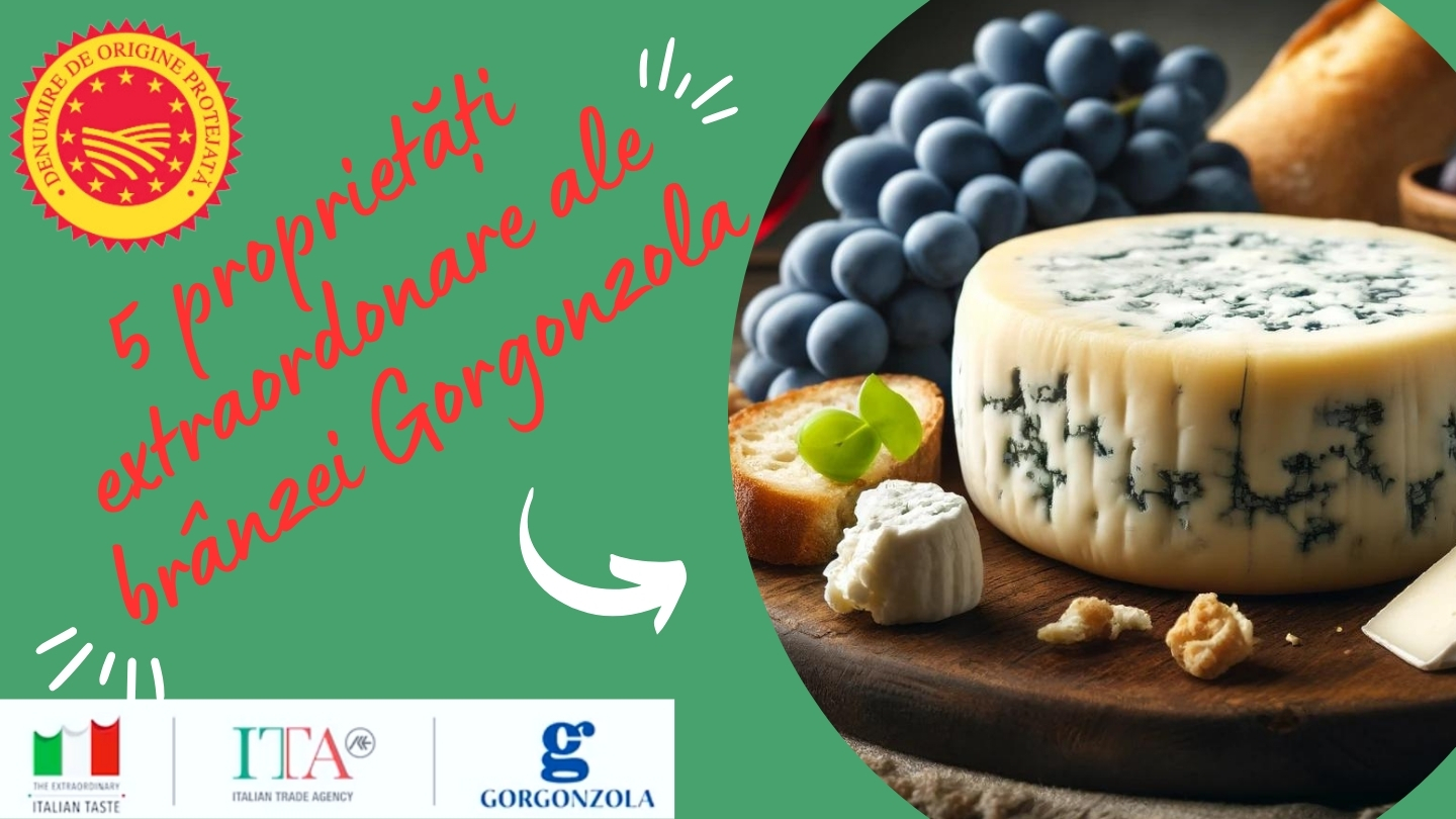 5 proprietăți extraordinare ale brânzei gorgonzola. Este cea mai ușor digerabilă brânză!