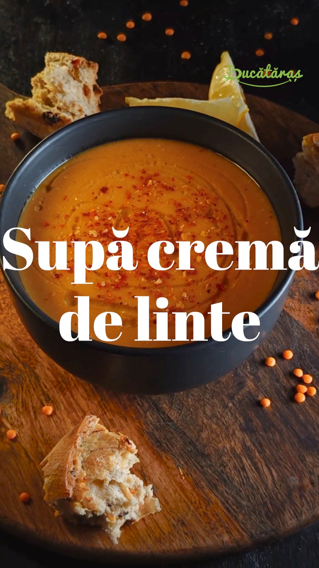Supă cremă de linte - Rețeta delicioasă de post