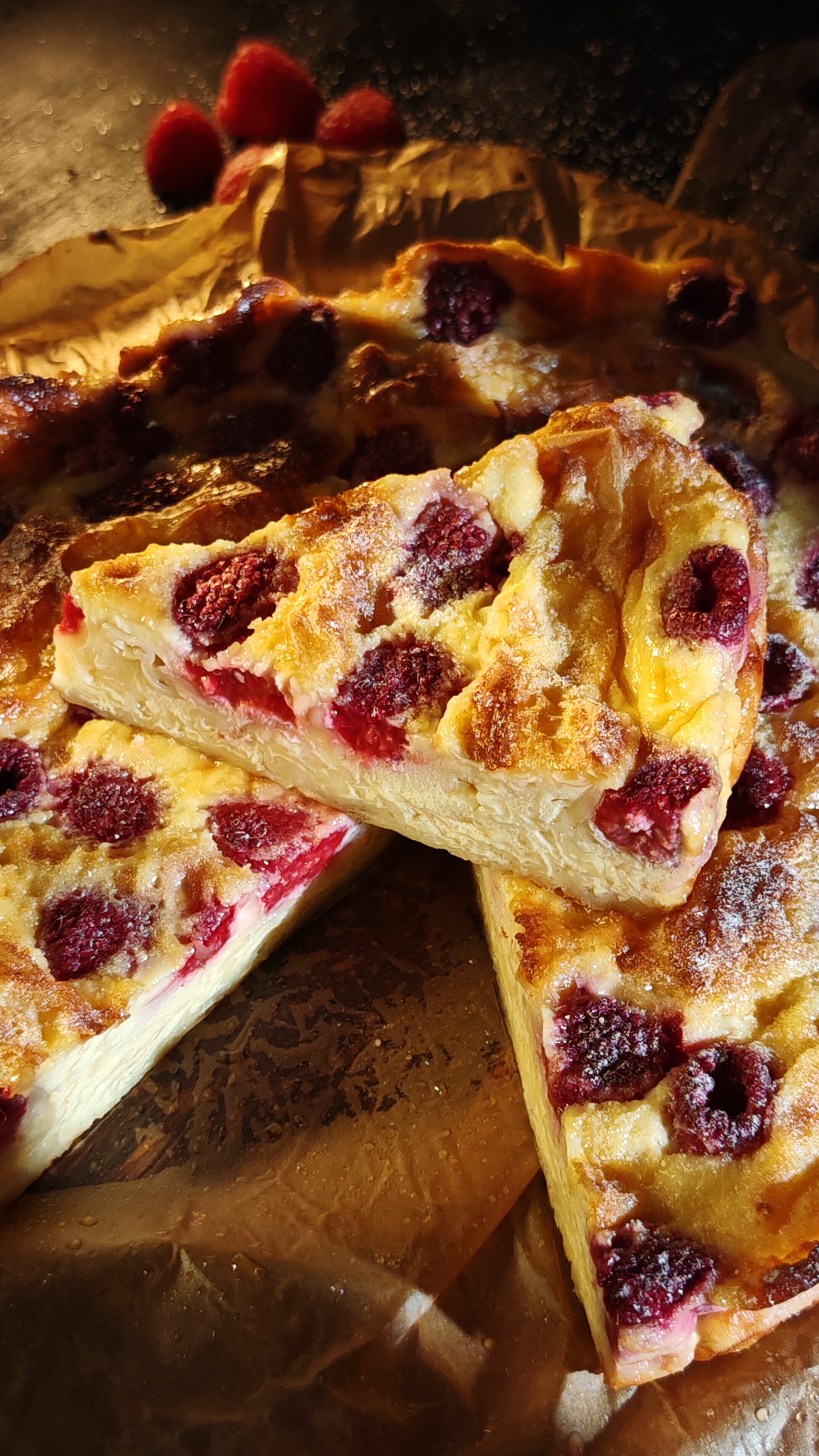 Plăcintă cu iaurt și zmeură - Delicioasă și ușor de făcut