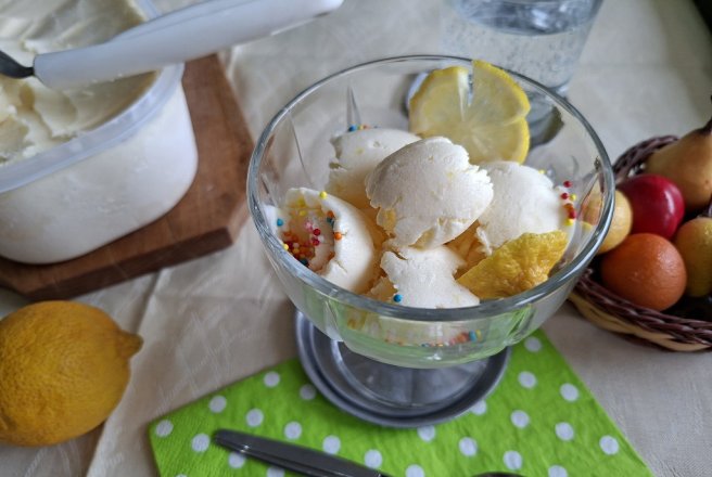 Înghețata de lămâi, cu lapte condensat - Rețeta delicioasă de casă