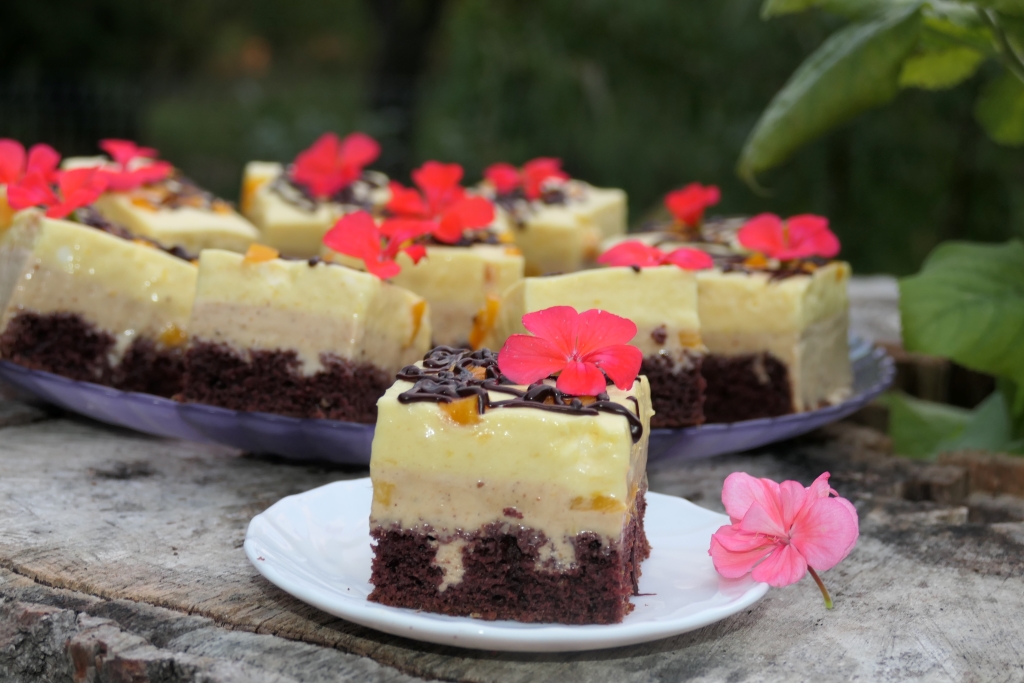 Prajitura cu mango si pralina cu alune de padure - Reteta delicioasa de casa