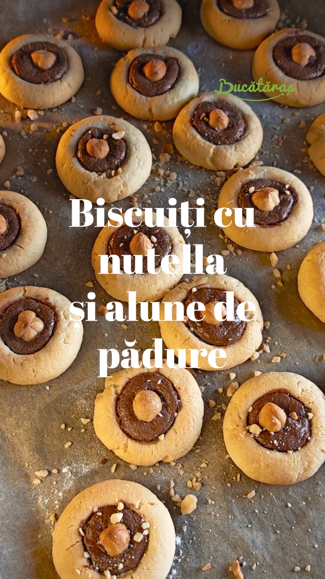 Biscuiți cu nutella și alune de pădure - Rețeta simplă și delicioasă