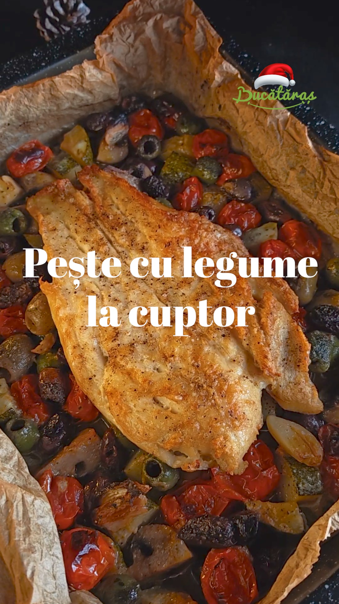 Pește cu legume la cuptor - Rețeta ușoară și gustoasă