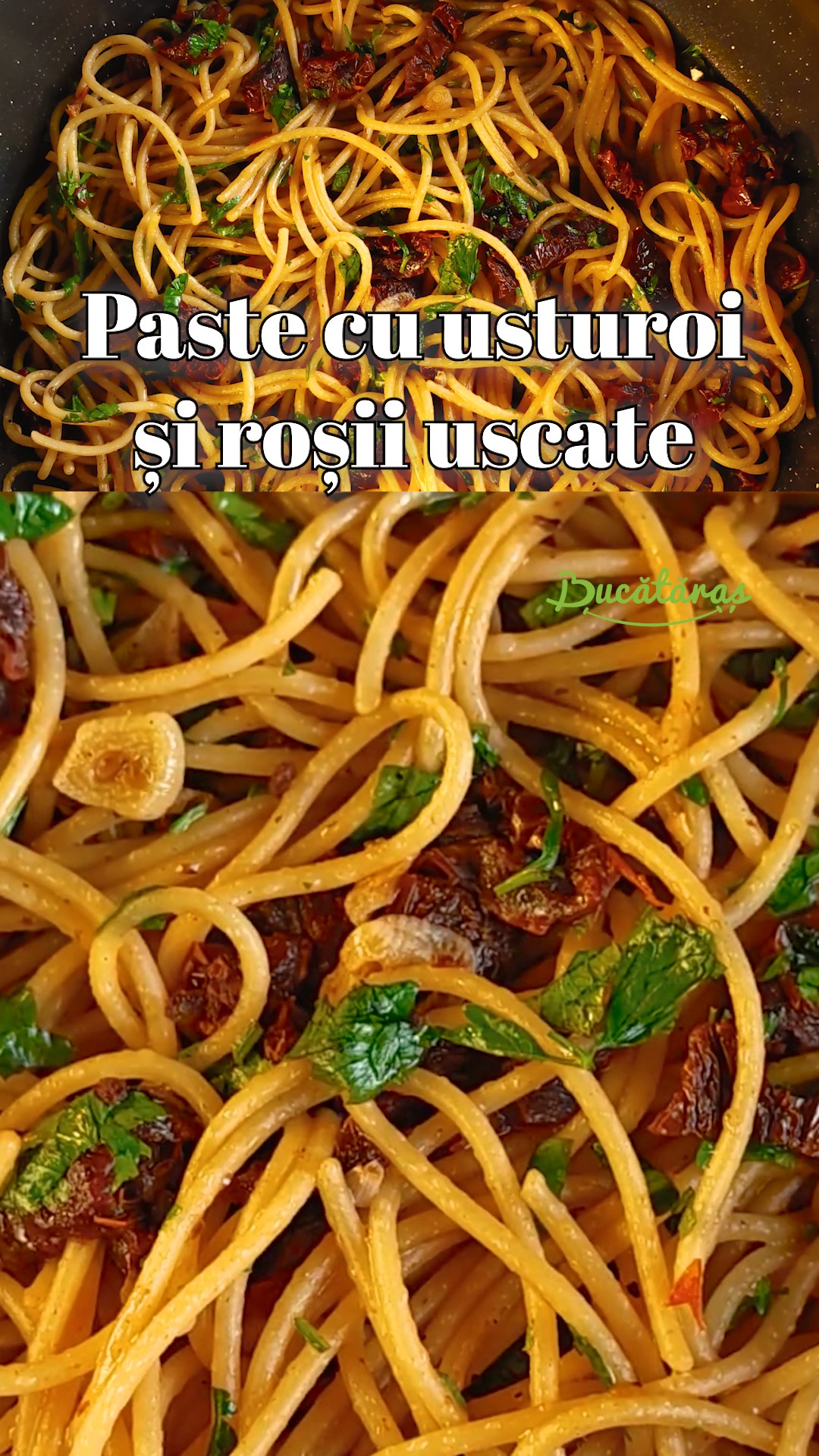 Paste cu usturoi și roșii uscate - Rețeta simplă și gustoasă de post